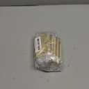 Satin Brass Door Hinges - 12 Pack Gold Door Hinges 3.5 Inch Rounded Interior Door Hinge with 5/8" Radius - 3 1/2 Inches Flat Iron Brass Hinges for Residential Standard Doors