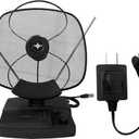 Amplified Indoor Digital TV Antenna  Best Powerful Amplifier, Signal Booster & Has up to 200+ Miles Range, Support 8K 4K 1080P VHF&UHF HD Free Local Channels Support All Tvs.