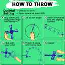 Kids Beach Toys Boomerang - Ultimate Beach Boomerangs for Beaches - Fun Easter Basket Stuffers for Boys & Girls - Playdates Sand Toys Soft Colorful Designs & Tons Of Fun Toy Easter Gifts For Kids (Yellow)