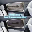 ZATOOTO Tesla Model Y Window Shades for Rear Window Sun Shade Semi Transparent Static Cling | Custom Fit 2020-2024 | 95% UV & Heat Block | Privacy Protection | No Adhesive, Tool-Free Install