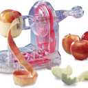 Starfrit Apple Peeler - Easily Peels All Types of Apples - Spring Loaded Arm Adapts to Various Shapes - Bonus Apple Corer