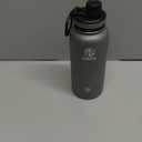 Takeya Originals 32 oz Vacuum Insulated Stainless Steel Water Bottle - Leakproof & BPA-Free Spout Lid - Keeps Drinks Cold 24 Hrs/Hot 12 Hrs - Double-Wall Design - Ideal for Active Lifestyles, Graphite