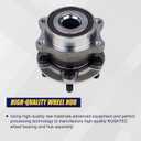 KUSATEC 512401 Rear Wheel Bearing and Hub Assembly Compatible with Subaru Outback Legacy 2010-2014 Forester 2009-2013 Scion FR-S, Subaru BRZ WRX, 5 Lug