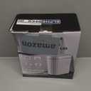 ELPHECO Bathroom Trash Can with Lid 2 Gallon Small Sensor Garbage Can, Slim Smart Trash Bin, Waterproof Automatic Wastebasket, Narrow Plastic Garbage Bin for Bathroom, Black and White