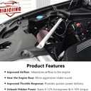 Cold Air Intake Kit with Heat Shield Compatible with 2018-2021 BMW X3 X4 M40i B58 3.0T, Increases Horsepower & Torque, More Aggressive and Sporty Induction Sound