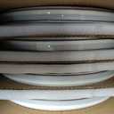 LIANYU Plates and Bowls Dinnerware Sets for 8, 24 Piece Stoneware Tableware Dishes Set Includes Dinner Dessert Plate Cereal Bowl, Rustic Terracotta Underside, Dishwasher & Microwave Safe, Lucent White