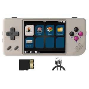 RG28XX Handheld Game Console with 640*480 2.83 Inch IPS Screen Built-in 5500+ Games 3100mAh Battery Linux System Support HDMI TV Output Multimedia Player (Gray)