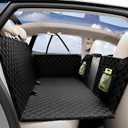Chilino Back Seat Extender for Dogs - Large Space, Waterproof Dog Car Seat Cover for Back Seat with Hard Bottom Holds 420lbs, Upgraded Material Waterproof Pet Car Bed Dog Hammock for Car, SUV,Truck