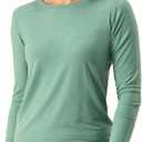Women's Merino Long Sleeve Shirt by Woolly | RWS Certified | Soft, Stink Free, Seattle Designed (Fir), XS