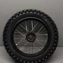 90/100-14 Rear Wheel Tire and Rim Inner Tube with 12mm Bearing Assembly For Dirt Pit Bike (90/100-14(12mm inner bearing))