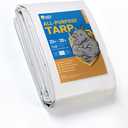 GUARD SHIELD White Tarp 20x20 Feet Medium Duty All Purpose Poly Tarps Cover 7mil
