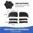 RAZPOY Carbon Fiber Rearview Mirror Cover & Door Handle Covers Kit Compatible with Ford F150 Accessories 2015-2020
