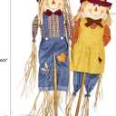 5" Scarecrow On Pole, Set of 2