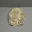 Baruisi Short Curly Blonde Wigs for Women Synthetic Natural Wavy Costume Wig for Cosplay Party