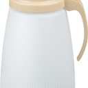 Restaurantware-Chef 101 48 Ounce All Purpose Syrup Dispenser, 1 Honey Dispenser - Beige Top, Stainless Steel Slide Cover, Plastic Pancake Syrup Bottle, Perfect For Diners, Restaurants, Home