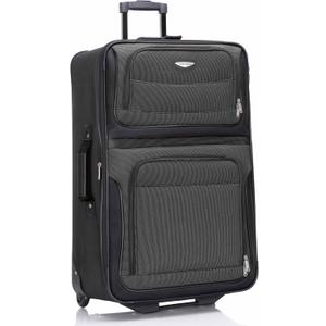 Travel Select Amsterdam Softside Expandable Luggage with Rolling Wheels, Gray, 29-Inch Large