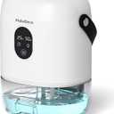 PHILODECO 280 Sq. Ft 35 OZ Dehumidifier, Portable Small Dehumidifiers for Bedroom, Bathroom, Basement,RV with CO mode, Sleep mode, Auto Shut Off, 7 Colorful Lights, White