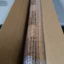 LazBlinds No-Drill Cordless Roman Shade - Light Filtering Natural Wood, Easy Install Bamboo Blind for Windows 42" W x 48" H, Malay Oak