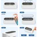 Ultrasonic Jewelry Cleaner Machine: 48KHz Ultra Sonic Cleaner for Jewelry,Eyeglass,Rings,Watch Band,Dentures,with Dual Cleaning Modes,350ML 304 Stainless Steel Tank,Gift for Wife,Mom,Daughter