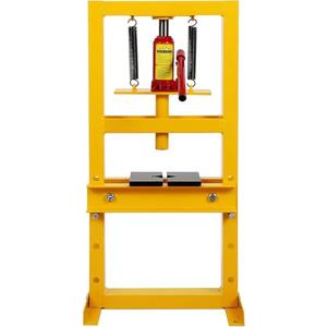 6-Ton H-Frame Hydraulic Shop Press, Heavy-Duty Bearing Garage Floor Benchtop, 1300 Pounds Presses for Bending, Bearing Removal & Adjustable Plates for Worker (4 Height Adjustable)