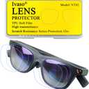 Lens Protector for Viture Pro, 3 Pairs (6 Pcs) Soft TPU Film Lens Cover Suitable for Viture XR Glasses