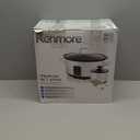 Kenmore 7 Quart Slow Cooker - Programmable crock pot with Dipper, Stainless Steel Electric Cookers, Warm Rice & Sous Vide Stew Soup For Lunch, Dishwaher Safe Non-Stick Ceramic Insert, Digital Control