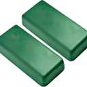 BeaverCraft Stropping Compound - Fine Green Polishing Compound Kit 2 Bars 4 Oz for Leather Strop Honing Buffing Compounds 100g PP02