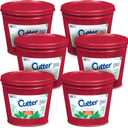 Cutter Candle, 17 Ounces, Outdoor Candle Made with Real Citronella Oil and Cornmint Oil Reduces The Presence of Mosquitoes with A Light, Fragrant Citronella and Mint Scent, 6 Pack