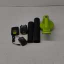 Leaf Blower Cordless with 2 Battery and Charger, 130MPH 180CFM High Speed Leaf Blower with 2 Tubes, 20V Electric Leaf Cleaner, Lightweight Handheld Small Blower for Patio, Garden, House, Depot, Green