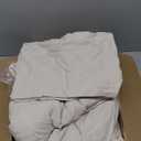 WRENSONGE Full Size Comforter Sets- 7 Pieces Soft Light Oatmeal Bed in a Bag with Fitted Sheet, Flat Sheet, 2 Pillow Shams, 2 Pillowcases, Warm Bedding Sets for All Season, 80"*90"