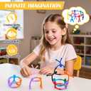 30Pcs Magnetic Travel Toys, Magnets Men for Kids, Cute Magnetic People Airplane Car Toddler Travel Essential, Fridge Magnets Sensory Fidget Toys for Adults Kids