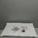 BOLUO Stackable Storage Drawers Closet Organizers and Storage Fabric White 2 Drawer Dresser for Bedroom 2 Packs Modern