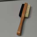 GranNaturals Double Sided Boar Bristle Hair Brush - Soft Hard Finishing & Smoothing Hairbrush for Slick Back to Style, Polish, & Lay Down Hair Flat to Create a Sleek Hairstyle for Bun, Slickback