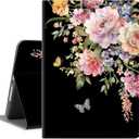 Vimorco iPad Case 6th/ 5th Generation 2018/ 2017, iPad 9.7 Inch Case for iPad 6th/ 5th Case Generation, Adjustable Angle, Auto Wake/ Sleep, iPad Air 2 / Air Case Folio Stand Cover (Flower Butterfly)