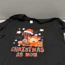 First Christmas As A Mom Family Matching New Mommy Xmas T-Shirt Large Black