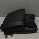 Universal Truck Bench Seat Cover; Fits All Full-Size Silverado F-150 Ram Sierra Titan Tundra Pickup Trucks; to Fit Folding, Split Bench or Standard Bench Seat; Faux Leather, Black