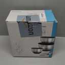 Belwares Mixing Bowls with Lids Set - Stainless Steel Nesting Bowls with Graters, Pour Spout & Non-Slip Base - Kitchen Mixing Bowls for Cooking, Baking, Salad Prep & Food Storage (Set of 3) (Black)