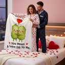 Valentine's Day Gift for Him/her, Pickle Theme Blanket Valentines Gift for Boyfriend/Girlfriend 60"x50", Husband Wife Birthday Blanket, Wedding Anniversary for Men/Women I Love You Gifts