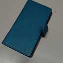 SUANPOT for Samsung Galaxy S21 6.2"(Non S21+) with RFID Blocking Leather Wallet case Credit Card Holder,Flip Folio Book Phone case Shockproof Cover Women Men for Samsung S21 case Wallet Blue Green