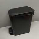 Cesun Small Bathroom Trash Can with Lid Soft Close, Step Pedal, 6 Liter / 1.6 Gallon Stainless Steel Garbage Can with Removable Inner Bucket, Anti-Fingerprint Finish (Matt Black)