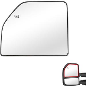 Senzeal Side Heated Mirror Glass Replacement for Ford F150 2015-2020 Ford F250 F350 F450 F550 2017-2022