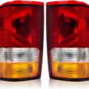 RANSOTO Rear Brake Tail Light Compatible with 1993-1997 Ford Ranger Replace FO2800110 FO2801110 F37Z13405A F37Z13404A Left Driver Side and Right Passenger Side Without Bulbs