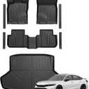 Floor Mats for Honda Civic Sedan 2022-2026/Acura Integra 2023-2026, All Weather Floor Mats Trunk Cargo Liner and Door Sill Guards Accessories, Full Coverage Set (Gas Only, Not fit Manual)