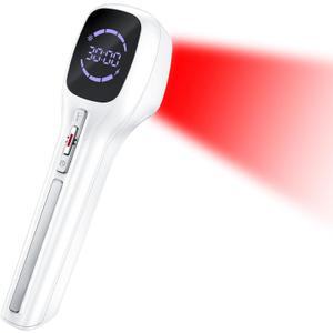 Red Light Therapy Device for Humans & Dogs, Infra Red Light Therapy for Body Pain Relief, Handheld Cold Laser Therapy Device for Joints and Muscle Pain (4x808nm + 14x650nm