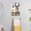 Funny Donkey Sunflower Nice Ass Wall Art, Nice Ass Quote Funny Donkey Canvas Paintings, Farmhouse Sunflower And Donkey Wall Picture, Nice Ass Donkey Animal Quotes for Bathroom Toilet 12x18 inch