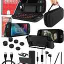 Orzly Switch 2 Accessories Bundle Carry Case & Screen Protector for Nintendo Switch 2 (2025) Console, TravelCase, Screen Protection, Grip Case, USBC Cable, Games Holder, Headphones, Thumbgrips