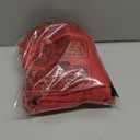 WOSIBO 2 Pack Blackout Window Valance Burlap Tan Rod Pocket Farmhouse Style Window Treatment Decor Curtains for Kitchen Bathroom Living Room 16" x 56" (Red)