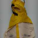 Lukovee Dog Raincoat - Waterproof Rain Jacket with Harness & Removable Hood, Reflective Double Layer Dog Rain Coat Poncho for Small Medium Large Dogs Puppy (M, Y)