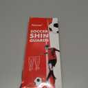 Soccer Shin Guards, Soccer Protective Gear with Calf and Ankle Pads, Shin Guard Pads for Youth and Adult (Medium, Black)