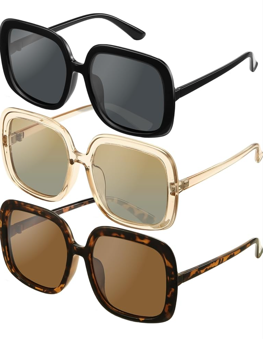 miyya Oversized Polarized Sunglasses Women, Trendy Retro Sun Glasses for Women 2025, Oversized Shades